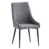 Cajsa Fabric Dining Chair In Graphite