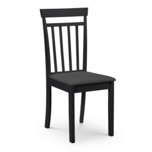 Calista Wooden Dining Chair In Black