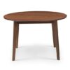 Faber Wooden Round Dining Table In Walnut Effect