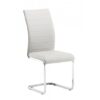 Joster Faux Leather Dining Chair In Grey And Light Grey