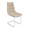 Mintaka Faux Leather Dining Chair In Beige