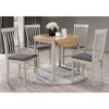 Alcor Round Drop Leaf Dining Set With 4 Chairs