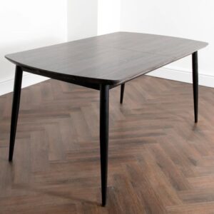 Oxford Wooden Extending Dining Table In Grey Oak
